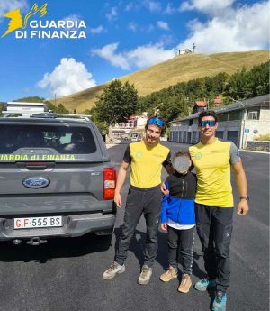 Rieti - Finanza - Bambino soccorso sul Terminillo