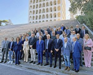 Roma - Congresso regionale FI - La delegazione viterbese