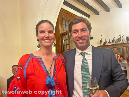 Viterbo - Ambasciatore di Israele Rafe Worthington e e la principessa Maria Astrid von Liechtenstein