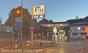 Montefiascone - Il distributore di Manzi petroli in via Cannelle
