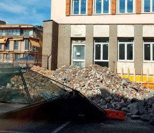 Viterbo - Il cantiere al liceo scientifico "P. Ruffini"