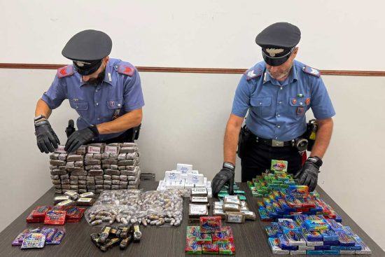 Roma - Carabinieri - La droga sequestrata