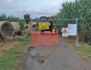 Lavori al ponticello su strada Eucalipto a Pescia Romana