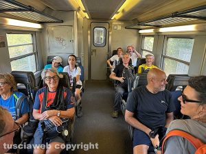 Cammino sulle vie dell'esilio di Santa Rosa - Viaggio di ritorno in treno
