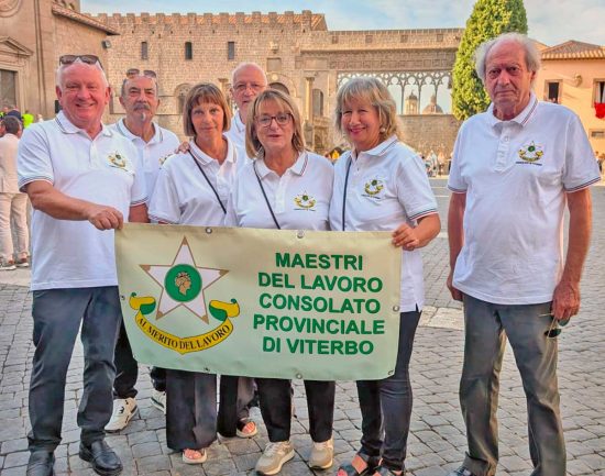 Viterbo - Santa Rosa - I maestri del lavoro in corteo