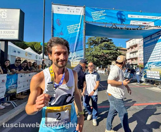 Viterbo - Half Marathon - Il terzo classificato Luca Parisi