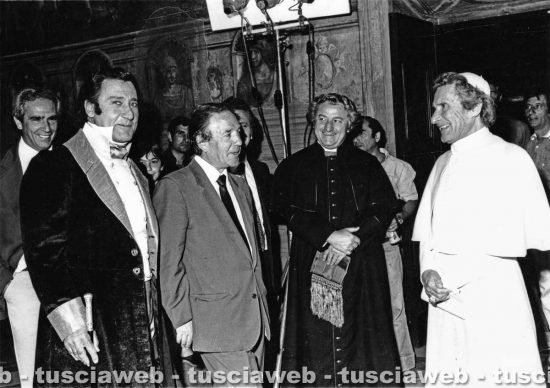 Roma - Luigi Petroselli sul set del film Il marchese del Grillo nel 1981
