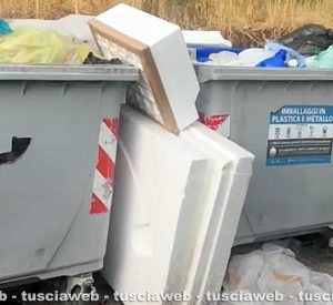 Viterbo - Rifiuti e incuria in strada Pian di Tortora
