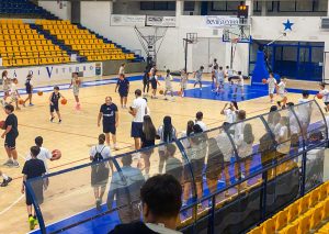 Sport - Basket - Un momento della serata al Palamalè con tanti giovani in campo