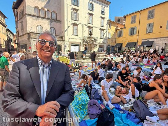 Viterbo - Il conduttore Paolo Notari