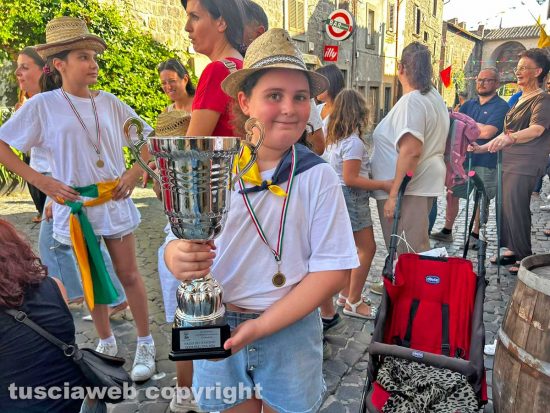 Viterbo - Palio delle Piccole botti - Lucrezia Vestri, la prima classificata