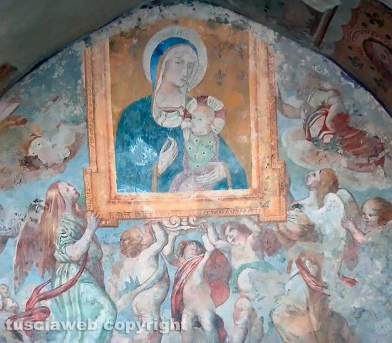 Ischia di Castro - L'immagine della Madonna del Giglio veneratissima