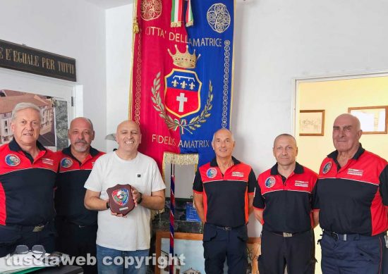 Amatrice - Una delegazione del Nucleo Protezione Civile Anc Viterbo dopo 10 anni dal sisma