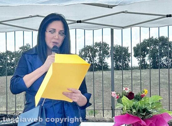 Viterbo - Inaugurazione del centro della Fondazione Campo delle Rose - La presidente Franca Sassara