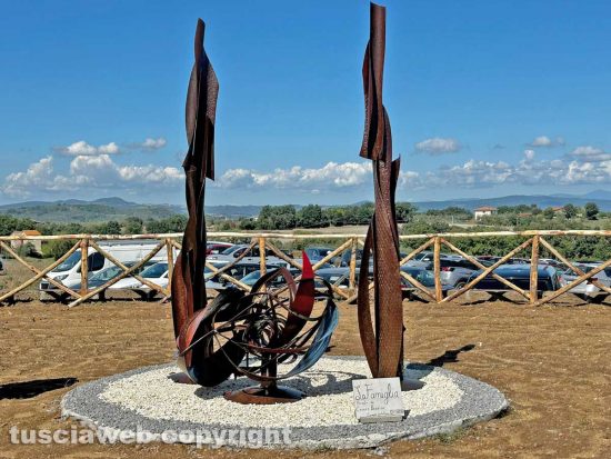 Viterbo - Inaugurazione nuovo centro della fondazione Campo delle Rose - L'opera dell'artista Cesare Bozzini