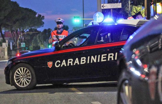 I carabinieri del nucleo radiomobile intervenuti