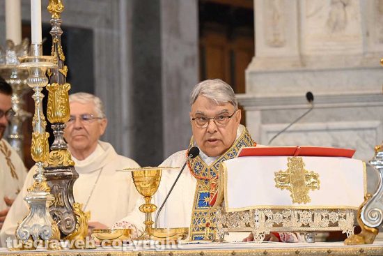 Viterbo - La messa solenne in onore della Madonna della Quercia - Il cardinale Marcello Semeraro