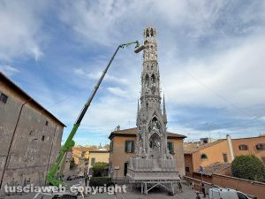 Macchina di Santa Rosa - Guasto al ragno, si allungano i tempi per lo smontaggio di Dies Natalis