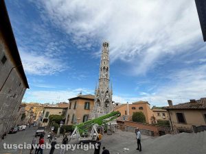 Macchina di Santa Rosa - Guasto al ragno, si allungano i tempi per lo smontaggio di Dies Natalis