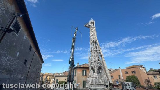 Viterbo - Macchina di Santa Rosa - Lo smontaggio di Dies Natalis