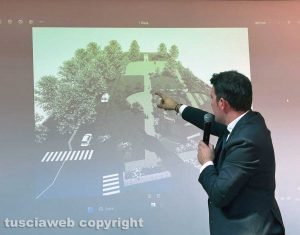 Bagnoregio - Il sindaco Profili illustra la riqualificazione da piazza Sant’Agostino 