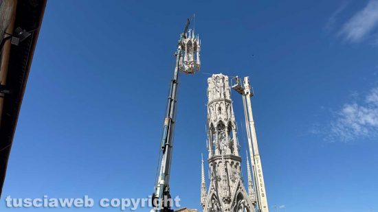 Viterbo - Macchina di Santa Rosa - Lo smontaggio di Dies Natalis