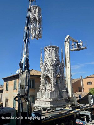 Viterbo - Macchina di Santa Rosa - Lo smontaggio di Dies Natalis