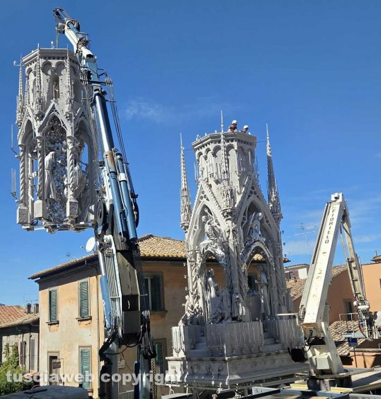 Viterbo - Macchina di Santa Rosa - Lo smontaggio di Dies Natalis