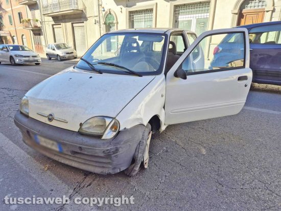 Montefiascone - Scontro auto-bici, ciclista ferito