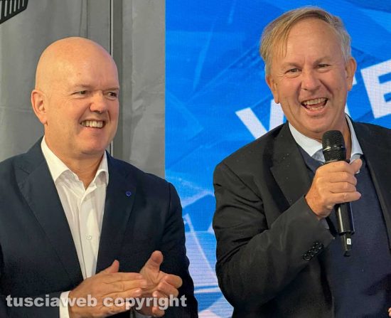 Viterbo - Half Marathon - Claudio Casini, direttore della dell'ufficio della Commissione europea in Italia, e Carlo Corazza, direttore dell'ufficio del parlamento europeo