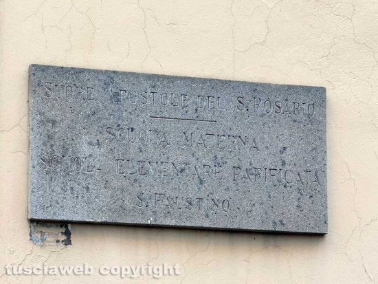 Viterbo - La scuola materna ed elementare delle suore di San Faustino