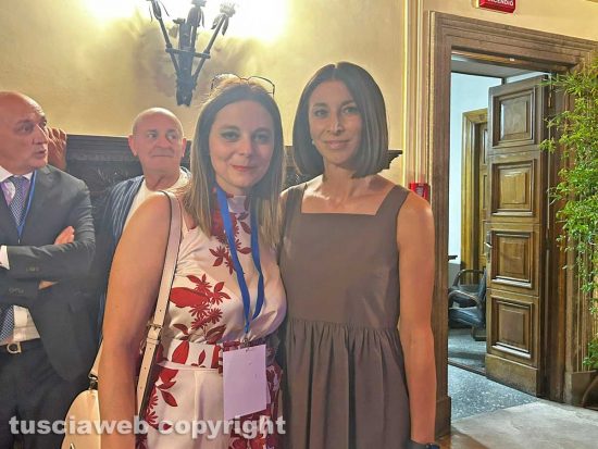 Viterbo - La sindaca di Montefiascone Giulia De Santis e Manuela Benedetti segretaria provinciale Pd
