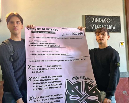 Parcheggi - L'iniziativa di Azione Studentesca al comune di Viterbo