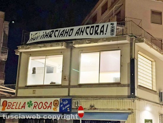 A piazzale Gramsci si manifestazione per celebrare la marcia su Roma