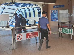Roma - I carabinieri a Tor di Valle