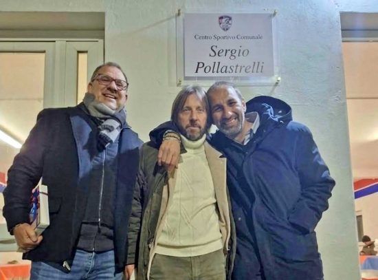 Viterbo - La targa del nuovo campo del Barco Murialdina