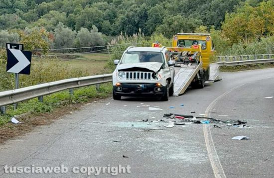 Viterbo - Incidente sulla Cassia sud