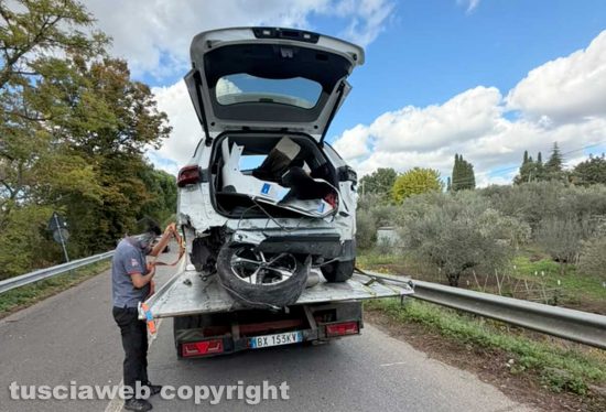 Viterbo - Incidente sulla Cassia sud