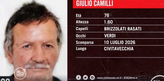 Giulio Camilli a Chi l'ha visto?