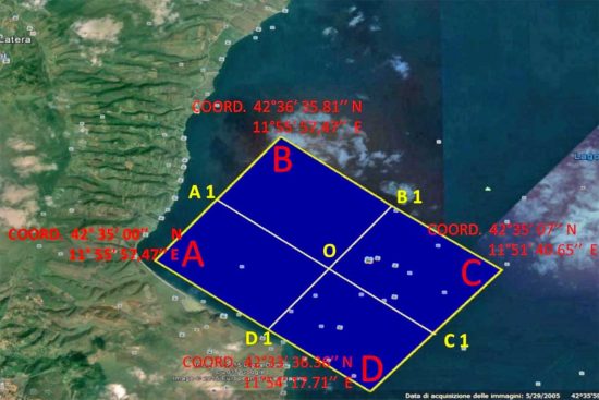 Lago di Bolsena - L'area delle esercitazioni