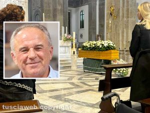 Viterbo - Il funerale di Tonino Aquilanti