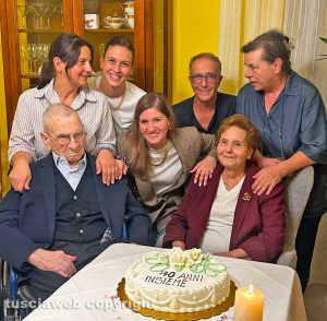 70 anni di matrimonio di Cipriano Cipriani e Lucia Caccavelli
