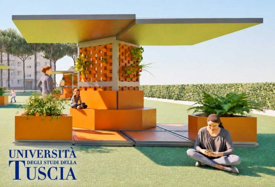 Saie 2026 - Il progetto Eco-Hub, realizzato dagli studenti del corso di laurea in Tecniche per la Bioedilizia dell’Università degli Studi della Tuscia