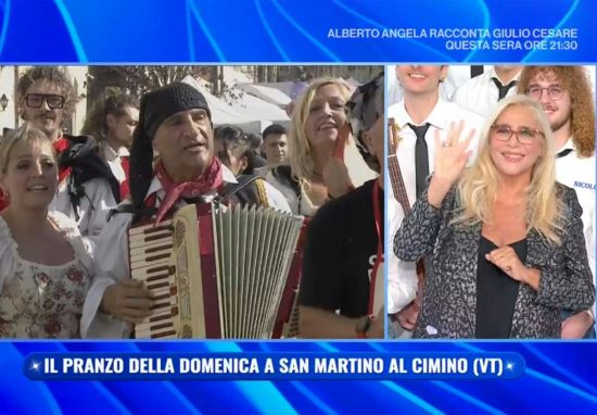 Domenica In in collegamento da San Martino al Cimino