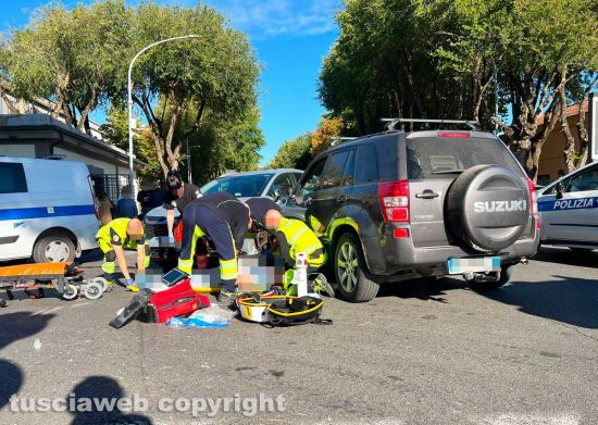 Viterbo - Incidente a piazzale Gramsci