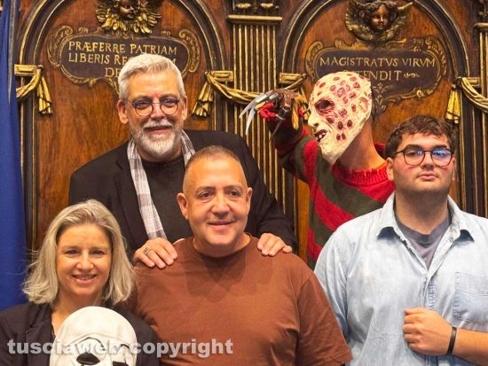 Da sinistra: Alfonso Antoniozzi, Tiziana Mancinelli, Gianfranco Fiorillo e Nicolò Carcascio