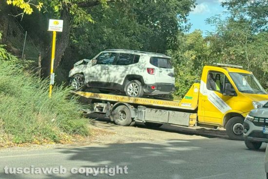Viterbo - Incidente sulla Cassia sud