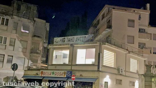 A piazzale Gramsci si manifestazione per celebrare la marcia su Roma