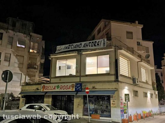A piazzale Gramsci si manifestazione per celebrare la marcia su Roma