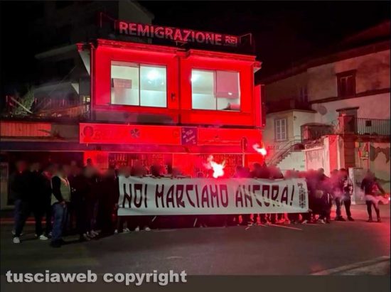 A piazzale Gramsci si manifestazione per celebrare la marcia su Roma